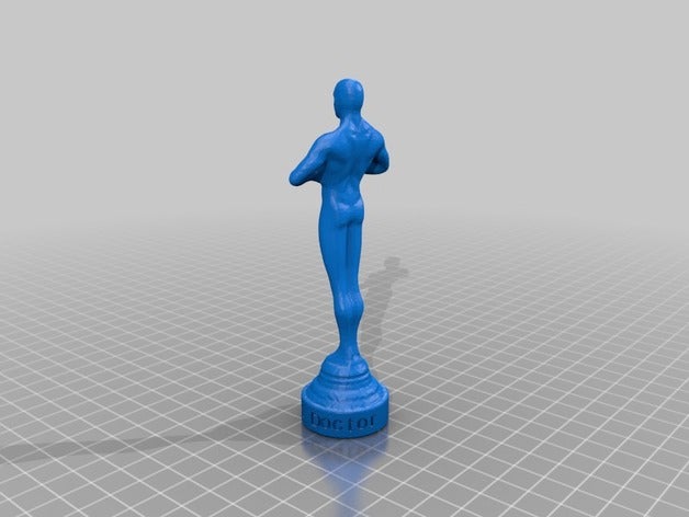 nisha oscar sculture su misura 3D print model - Mito3D