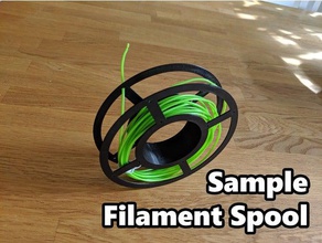 sample filament spool 3d printer accessories holder 3d print model - Mito3D