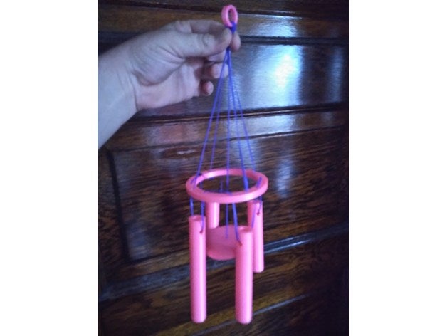 imprimable wind chime v 2 L'impression 3d 3D print model - Mito3D