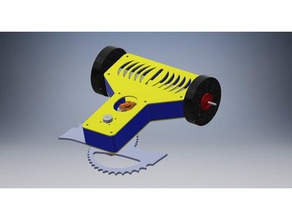 antweight horizontal bar spinner - tiger shark v3 robotics 3d print model - Mito3D