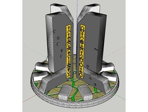 undead heavy gauss Turm Gebäude & Strukturen 3d print model - Mito3D