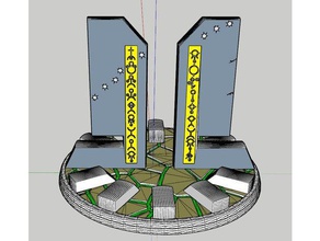 undead anti-infantry gauss turret buildings & structures 40k warhammer 3d print model - Mito3D