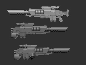 laser fusillade modèles 40k warhammer 3d print model - Mito3D