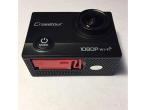 crosstour action camera battery cover 3d print model - Mito3D