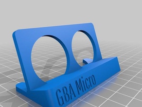 game boy micro stand organization customized 3d print model - Mito3D