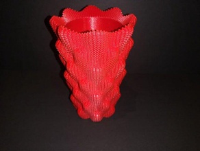 Sinus-cube vase Pflanzer outdoor & Garten Kunst math Mathe-Kunst pflanze Sukkulenten saftige 3d print model - Mito3D