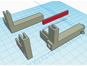 Karton Ecken integrated corner brace Teile 3d print model - Mito3D