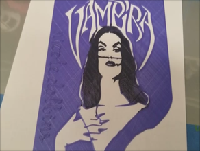 vampira stencil diy horror punk misfits original rockabilly walk among us 3d print model - Mito3D