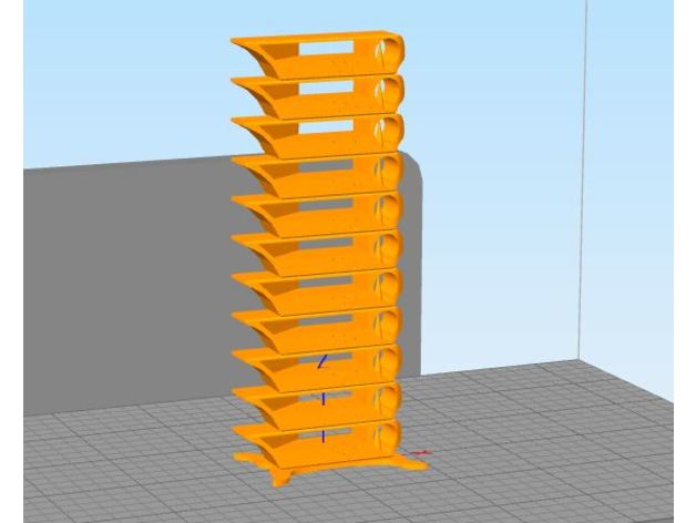 abs-temp-tower ff Träumer der gcode 3d-Druck-tests abs flashforge dreamer Temperatur tower temp temp-Turm Turm 3D print model - Mito3D
