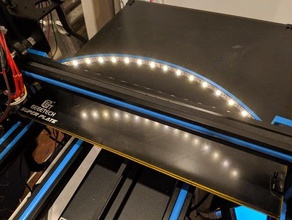 geeetech a30 x-transporte curvo led bar Impressora 3d acessórios diodo emissor de luz titular luzes light montagem tira 3d print model - Mito3D
