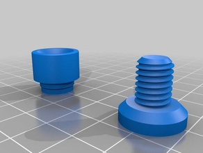 screwable drip tip gadgets 3d print model - Mito3D