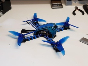 blueline gerçek yarış drone tasarımım çoook güzel hobi drones uçuş kontrol 3d print model - Mito3D