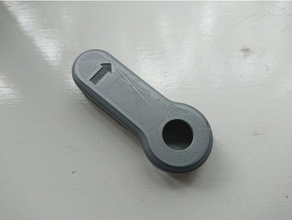 code lock handle inside replacement parts door gate security 3d print model - Mito3D