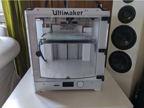 ultimaker 2 front cover 5mm plexiglass 3d printer accessories 3d print model - Mito3D