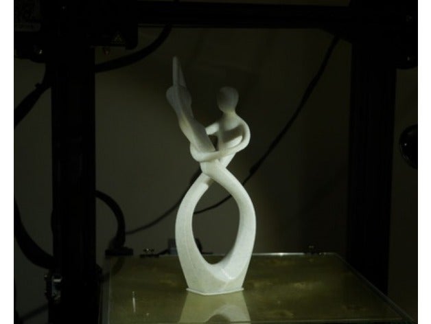 baile de amor estatua decoración la danza bailarín 3D print model - Mito3D