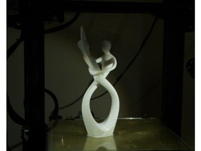 o amor de dança estátua decoração dançarina 3d print model - Mito3D