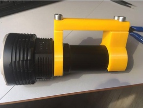 imalent dx80 handle flashlight sport & outdoors 3d print model - Mito3D