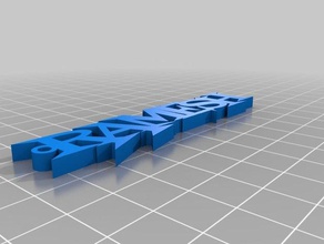 minha simples personalizado ramesh chaveiros 3d print model - Mito3D