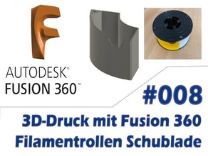 filament-Zuführung filamentrollen Veranstalter owl-filament-Rollen 3d-drucken 3d print model - Mito3D