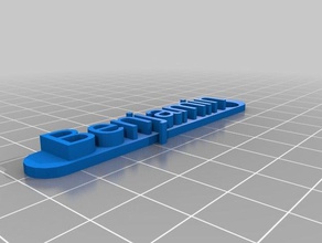 benjamin etiqueta con su nombre Las impresoras 3d 3d print model - Mito3D