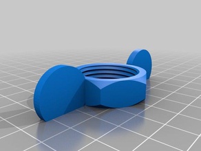weight bar nut parts customized 3d print model - Mito3D