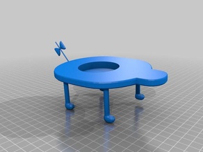 m saturne table amiibo stand jouets & accessoires de jeux base attaché à la terre mère 3 nintendo 3d print model - Mito3D