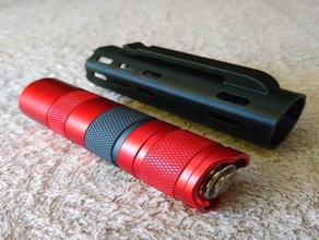 convoy s2+ case gadgets s2 convoys2 light flashlight holder linterna 3d print model - Mito3D