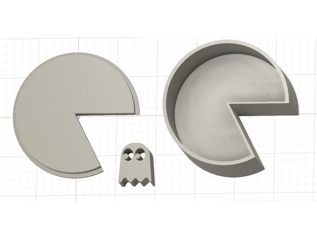 pacman-box ghost models 3D print model - Mito3D