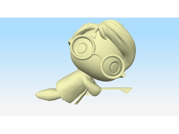 harry potter chibi art 3D print model - Mito3D