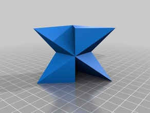 trisection math art cube 3d print model - Mito3D