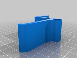 simple en virtud de escritorio auriculares gancho remix soporte para el la oficina administración cables 3d print model - Mito3D