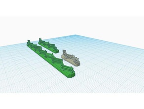 6mm Schlange rail-Zaun, Dreieck Schienen Spielzeug & game Zubehör wargaming acw Halterung designproject Zaun linear rail Projekt wargmaing schiene Schlange-schiene Landschaft terrain 3d print model - Mito3D