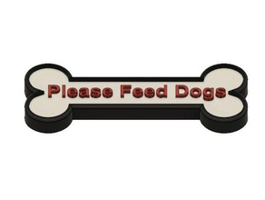 alimentation signe du chien les signes et logos chiens mmu de la mosaïque palette 2 aliments pour animaux compagnie 3d print model - Mito3D