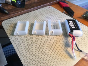 suporte da bateria hobby ventilador lipo titular a soldagem 3d print model - Mito3D