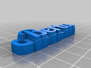 berta llaveros personalizado 3d print model - Mito3D