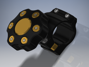 steering wheel knob - russian roulette suicide spinner automotive fidget handicap handle 3d print model - Mito3D