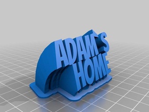 adam de la maison bureau personnalisé 3d print model - Mito3D