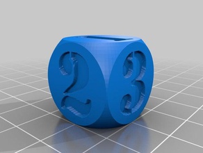 charades kids d3 dice 3d print model - Mito3D