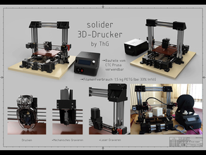 lista de peças ctc prusa -&gt muito sólido 3d impressora 3d print model - Mito3D