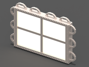 fenestrated wall props homestuck voxel art window 3d print model - Mito3D