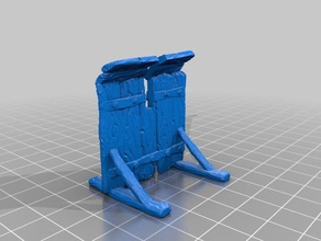 mantlet 3d printing 28mm miniatures dungeons dragons 3d print model - Mito3D