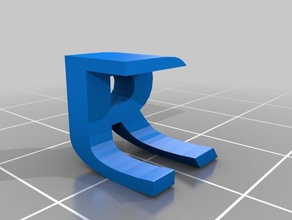 rj two letter sculpture sculptures customized 3d print model - Mito3D