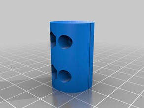 my customized parametric z-axis coupler 3d printer parts 3d print model - Mito3D