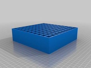 my customized parametric tray grid containers 3d print model - Mito3D
