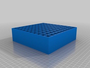 my customized parametric tray grid227 containers 3d print model - Mito3D
