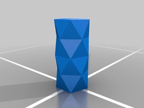 conception triangulaire vase décor le pentagone 3d print model - Mito3D