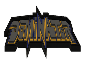 kings dominion dominator logo signs & logos mmu multicolor multimaterial palette palette2 rides roller coaster 3d print model - Mito3D