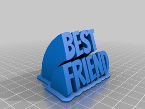 besten Freund office kundengebundene 3d print model - Mito3D