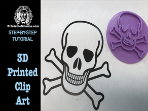 3d printed clip art step-by-step tutorial 2d printd printer printing clipart convert do yourself drawing inkscape openscad logo 3d print model - Mito3D