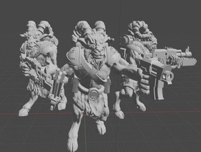 imperial space army beast-people toys & games 28mm beastman scifi tabletop wargaming warhammer 40k 3d print model - Mito3D